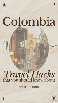 Modern Nostalgia Colombia Travel Hacks Facebook Story Design