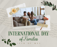 Day of Families Scrapbook Facebook Post Design