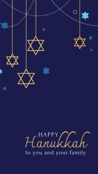 Beautiful Hanukkah Facebook Story Design