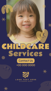 Quirky Faces Childcare Service YouTube short Image Preview