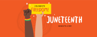 Juneteenth Signage Facebook cover Image Preview