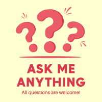 Ask Us Anything Instagram post | BrandCrowd Instagram post Maker