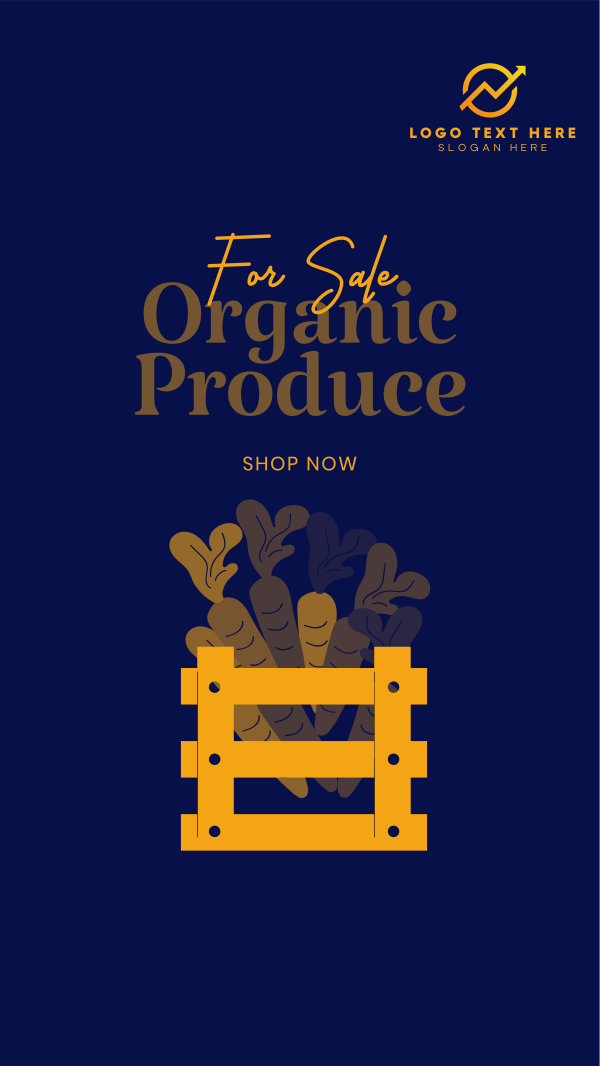 Organic Produce For Sale Instagram Story Design Image Preview