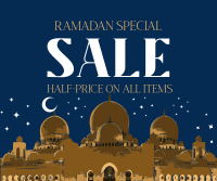 Celebrating Ramadan Sale Facebook Post Design