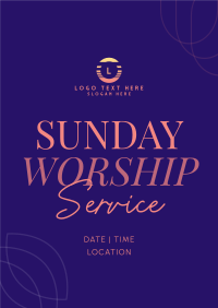 Worship Livestream Poster Image Preview