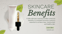 Skincare Benefits Organic Facebook Event Cover Design