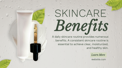 Skincare Benefits Organic Facebook event cover Image Preview