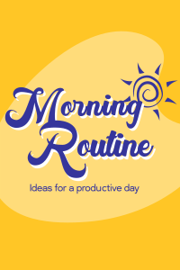 Morning Routine Pinterest Pin Design