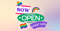 Sticker Now Open Facebook ad Image Preview
