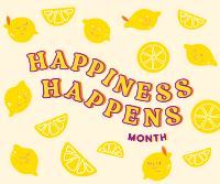 Happy Lemons Facebook Post Design