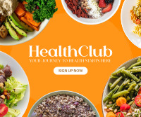 Health Club Facebook Post Design