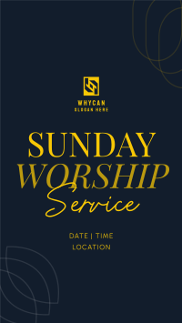Worship Livestream Instagram story Image Preview