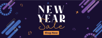 New Year Blob Sale Facebook cover Image Preview