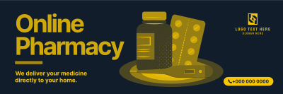 Online Pharmacy Twitter header (cover) Image Preview