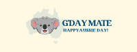 Happy Aussie Koala Facebook cover Image Preview