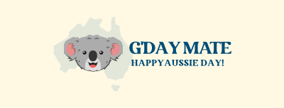 Happy Aussie Koala Facebook cover Image Preview