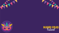 Mardi Gras Festival Zoom Background Image Preview