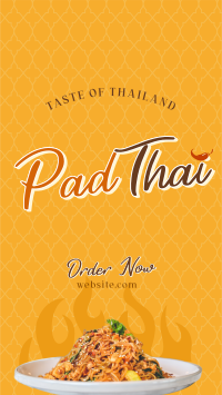 Authentic Pad Thai TikTok Video Design