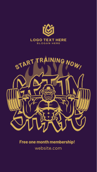 Gym Membership Promo Instagram Reel Design