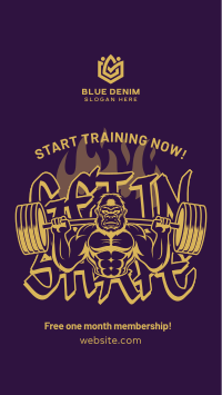 Gym Membership Promo Instagram Reel Image Preview