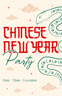 Chinese New Year Greeting Invitation Preview