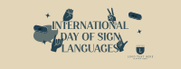 Sign Languages Day Celebration Facebook Cover Design