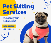 Puppy Sitting Service Facebook Post Design