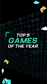 Top games of the year Facebook Story Design
