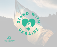 Stand with Ukraine Facebook Post Design