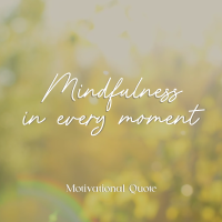 Mindfulness Quote Instagram Post Design