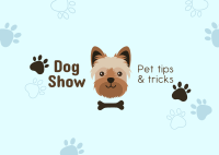 Yorkie Dog Show Postcard Image Preview