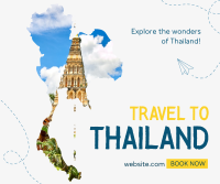 Explore Thailand Facebook Post Design