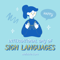 Universal Language of Signs Instagram Post Design