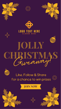 Jolly Christmas Giveaway YouTube Short Design