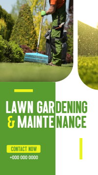 Neat Lawn Maintenance Facebook Story Design