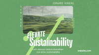 Elevating Sustainability Seminar Facebook Event Cover Design