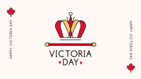 Victoria Day Crown Zoom Background Design