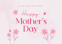 Mother's Day Greetings Postcard Design