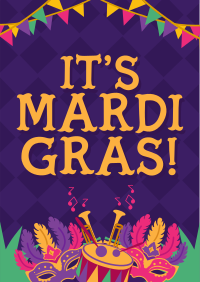 Rustic Mardi Gras Poster Image Preview