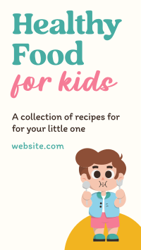 Healthy Recipes for Kids TikTok Video Design
