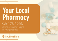 Medical Pharmacy Agnostic Postcard Design