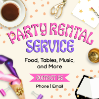 Party Rental Playful Instagram Post Preview