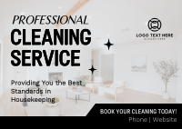 Corporate Housekeeping Service Postcard Design