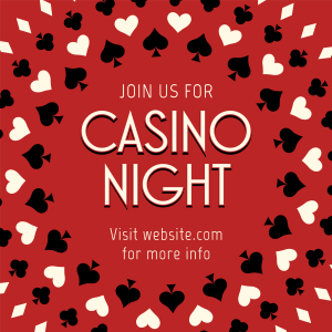 Casino Night Instagram post Image Preview