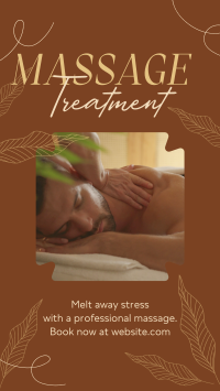 Body Massage Service Facebook Story Design