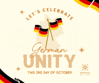 Celebrate German Unity Facebook Post Design