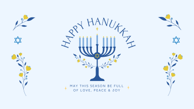 Happy Hanukkah Facebook event cover Image Preview