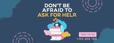 Ask for Help Facebook cover Image Preview