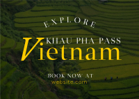 Vietnam Travel Tours Postcard Image Preview