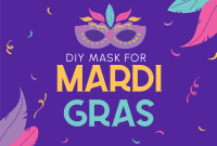 Mardi Gras Celebration Pinterest Cover Design